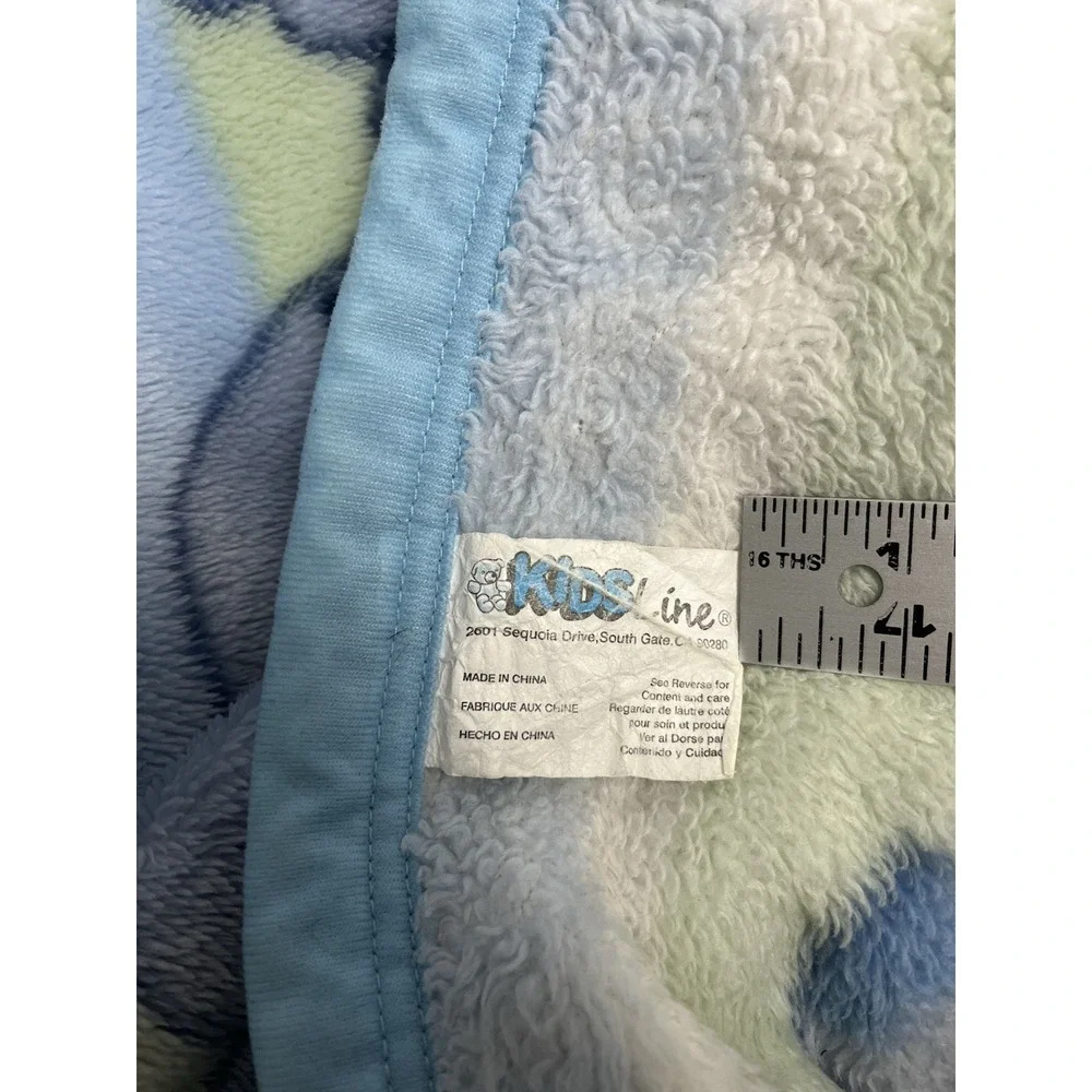 VTG Kidsline Baby Blanket Microplush‎ Animals Rhino Giraffe Elephant Lion Bear